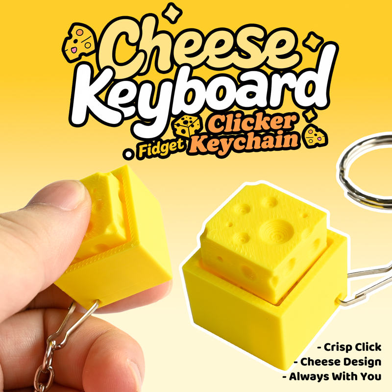3D Printed Cheesy Key Fidget C - Kids Toys Return Gift 评论和价格