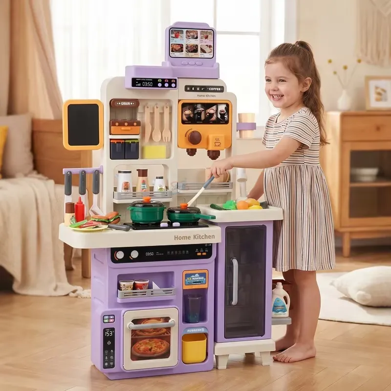 90cm Large Pretend Play Kitche - Kids Toys Kitchen 评论和价格