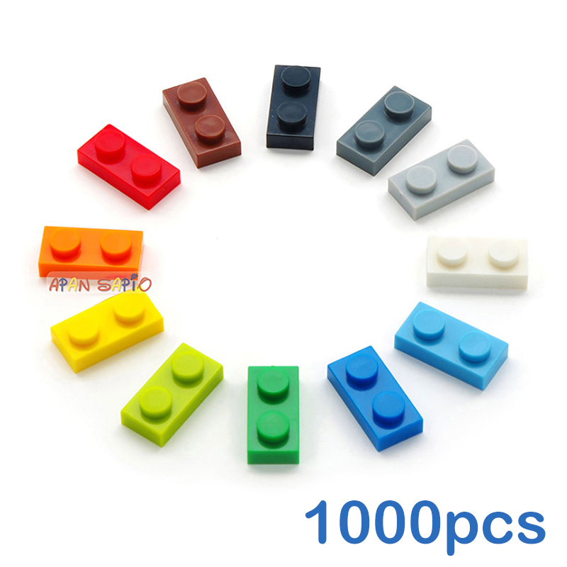 1000pcs 1x2 Dots DIY Building  - Kids Toys Under 1000 评论和价格