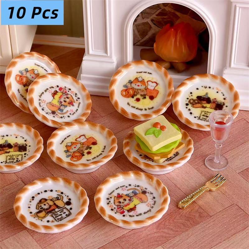 10Pcs/set Dollhouse Miniature  - Kids Toys Return Gift 评论和价格