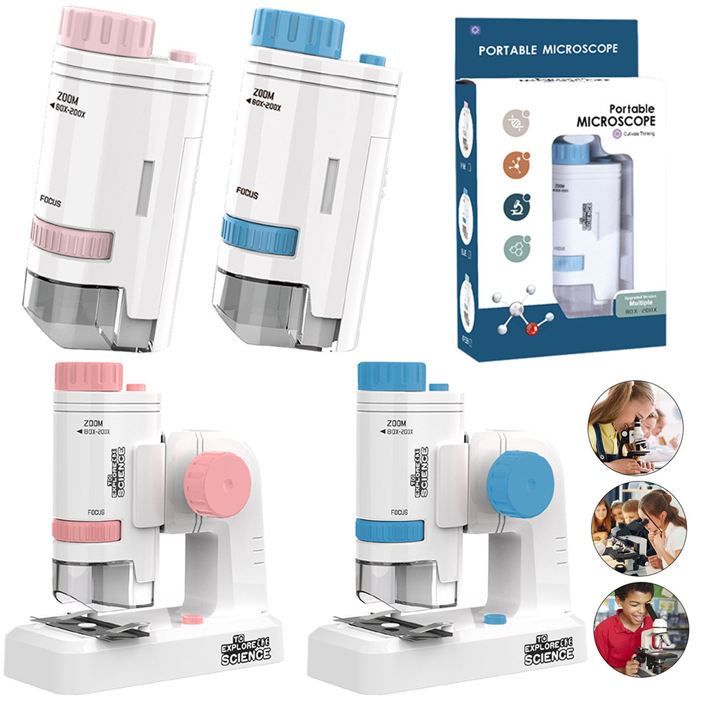 Handheld Pocket Microscope 80- - Microscope Kids Science 评论和价格