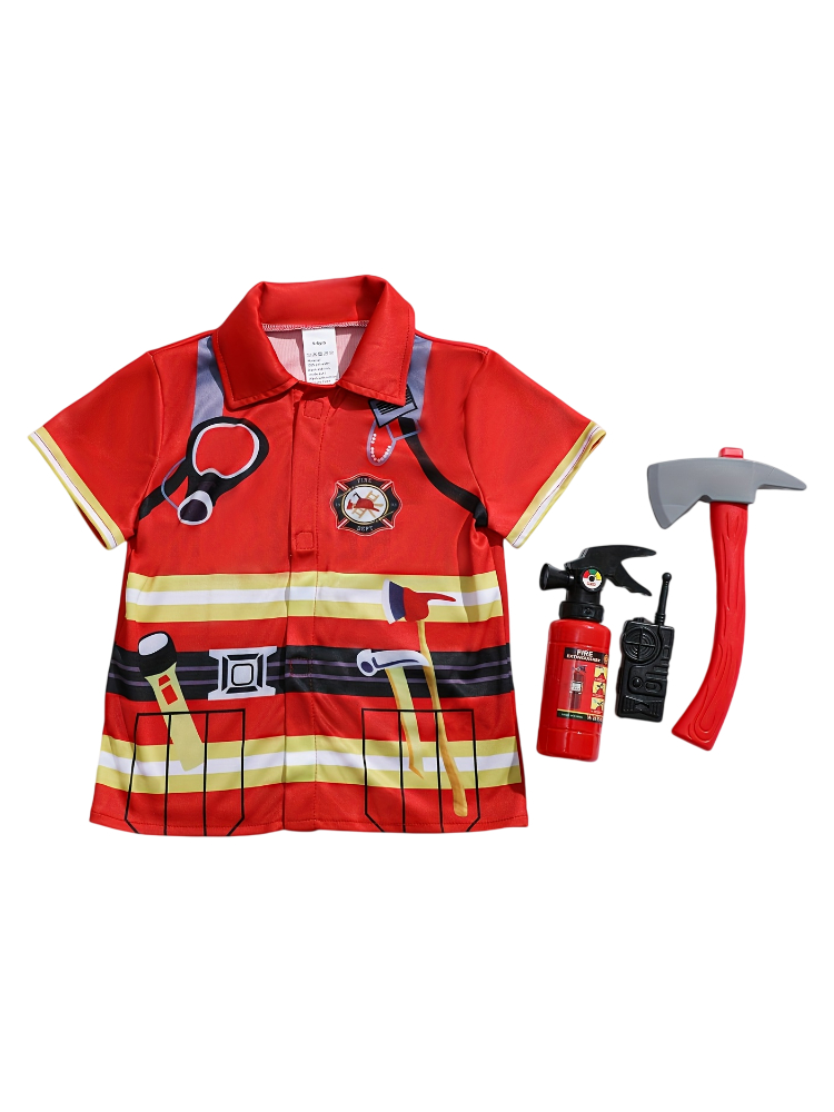 Kids Firefighter Style Shirt w - Kids Toys Return Gift 评论和价格