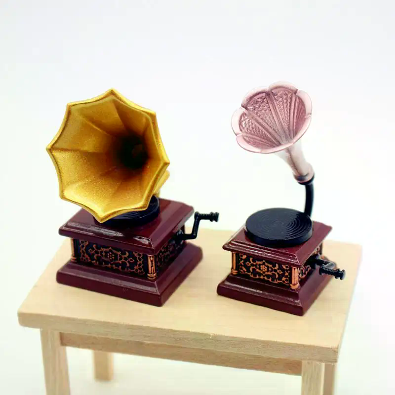 Dollhouse Vintage Phonograph M - Kids Toys Return Gift 评论和价格