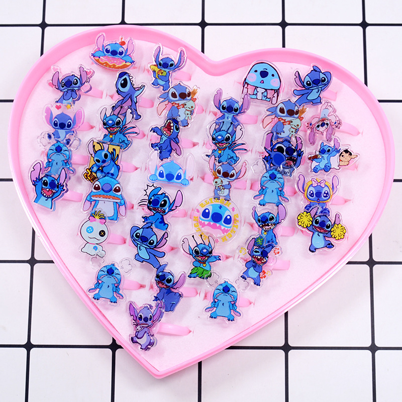 Stitch Acrylic Ring 10/20pcs K - Kids Toys Return Gift 评论和价格