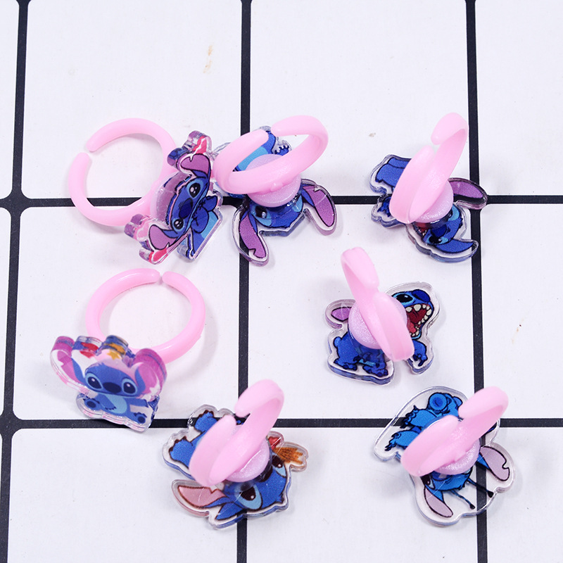 Stitch Acrylic Ring 10/20pcs K - Kids Toys Return Gift 评论和价格