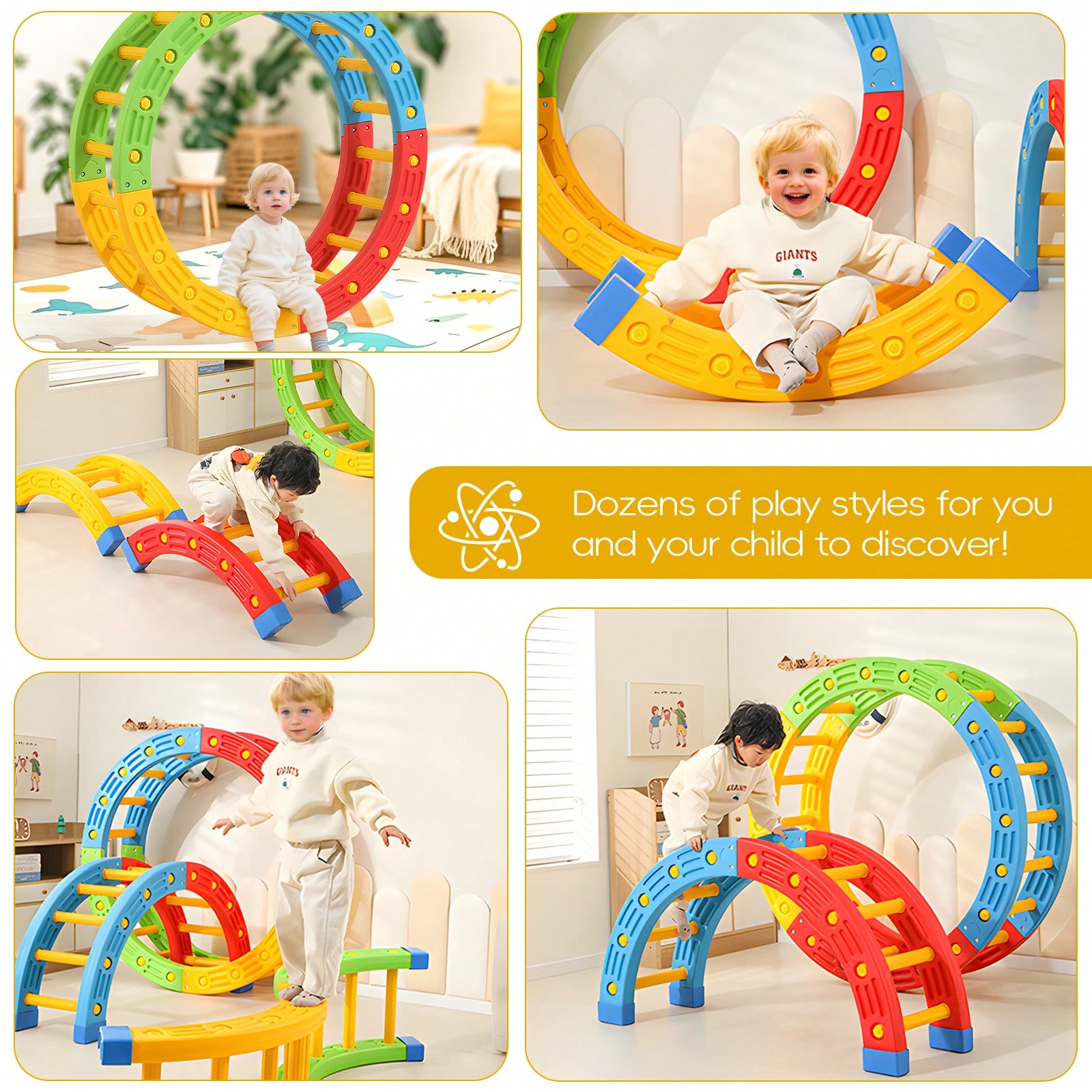 GCCSJ 2-In-1 Foldable Toddler  - Kids Toys 2 Year Old 评论和价格