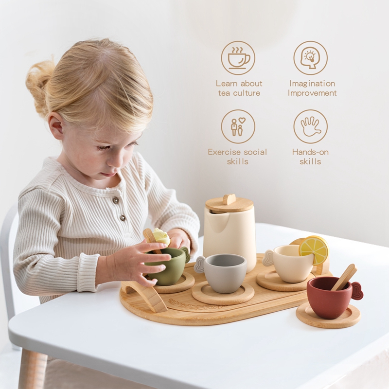 1Set Children Montessori Toy T - Kids Toys Kitchen 评论和价格